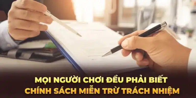 Miễn trừ trách nhiệm giúp bảo vệ lợi ích của mọi thành viên